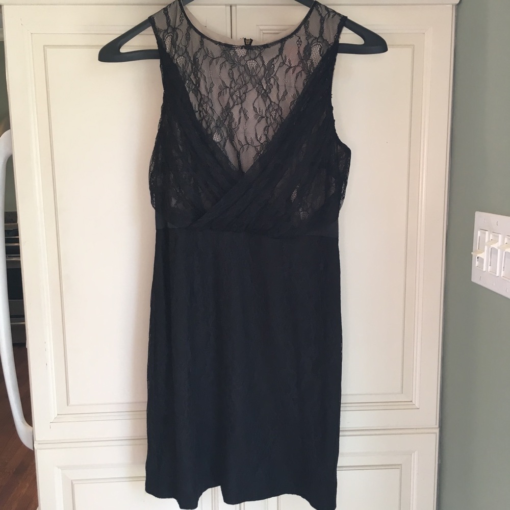 Cynthia Steffe Seamline Black Lace Cocktail Dress - Picture 3 of 6